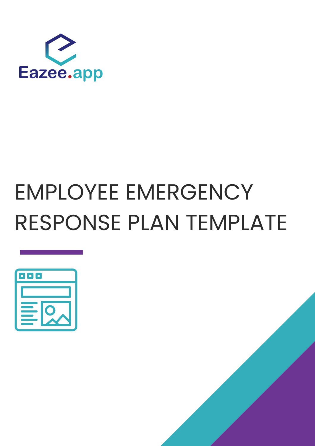 Employee emergency response plan template