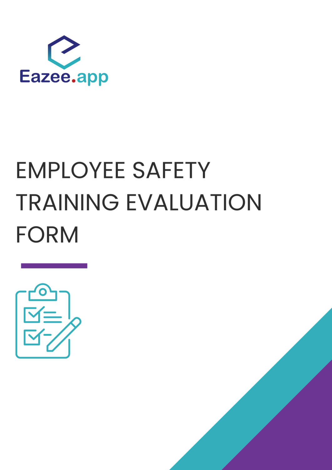 Employee safety training evaluation form