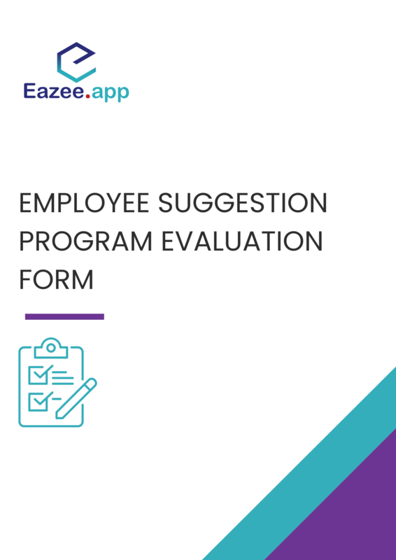 Employee suggestion program evaluation form