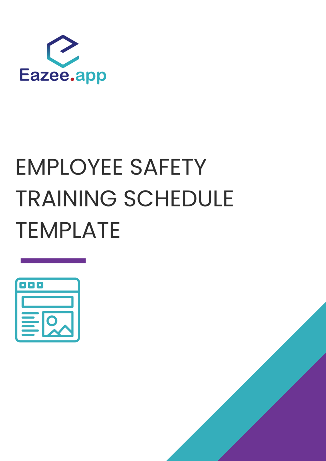 Employee safety training schedule template