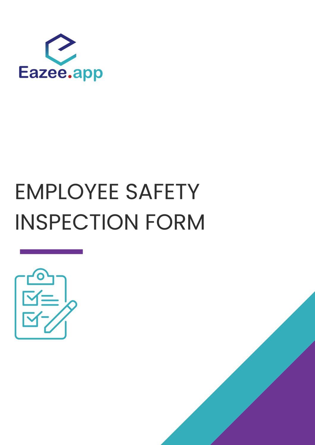 Employee safety inspection form
