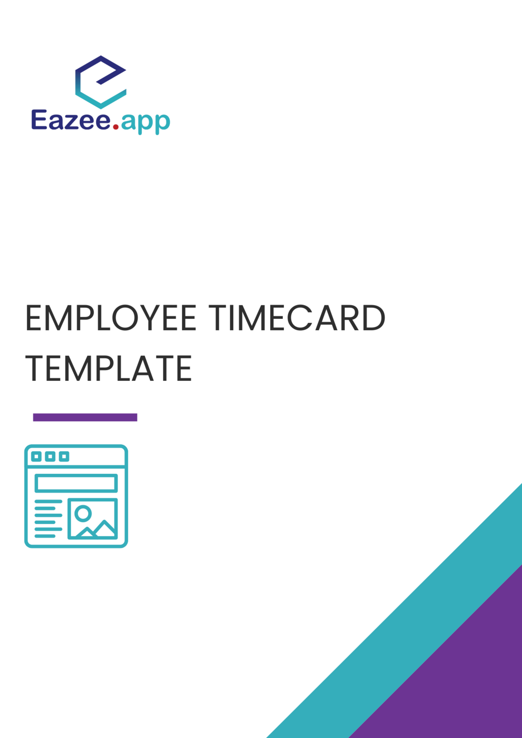Employee timecard template