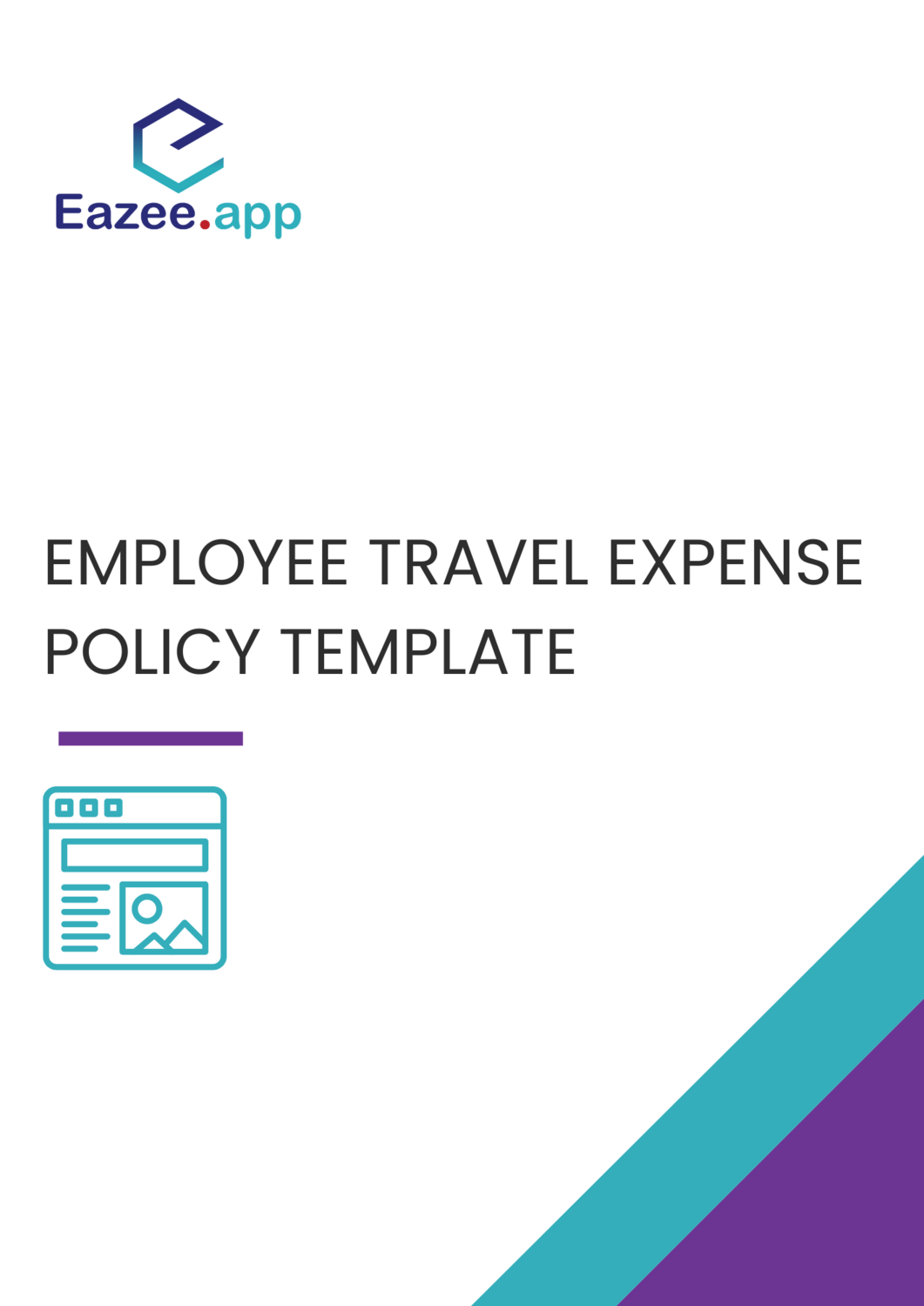 Employee travel expense policy template