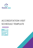 Accreditation visit schedule template