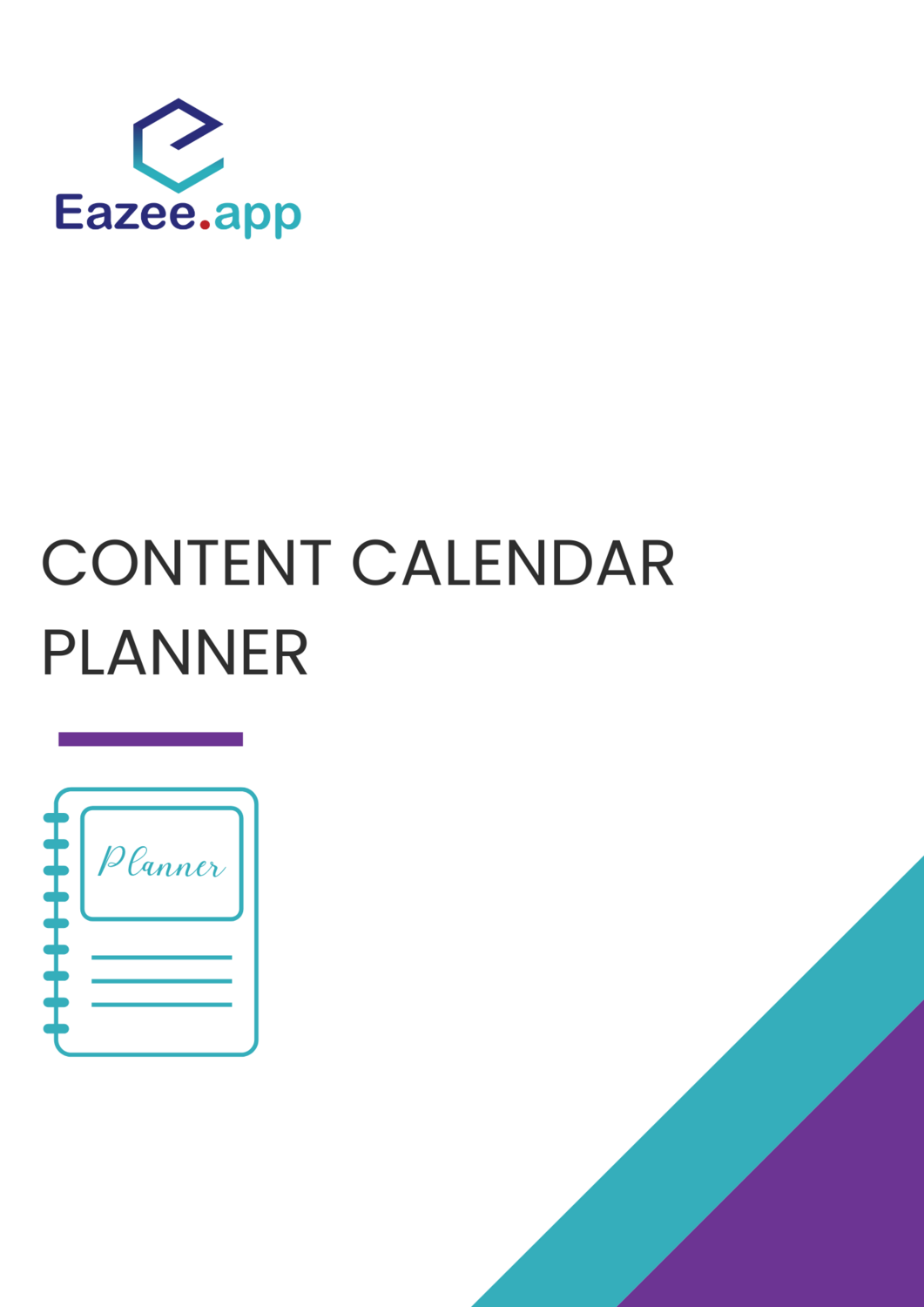 Content calendar planner