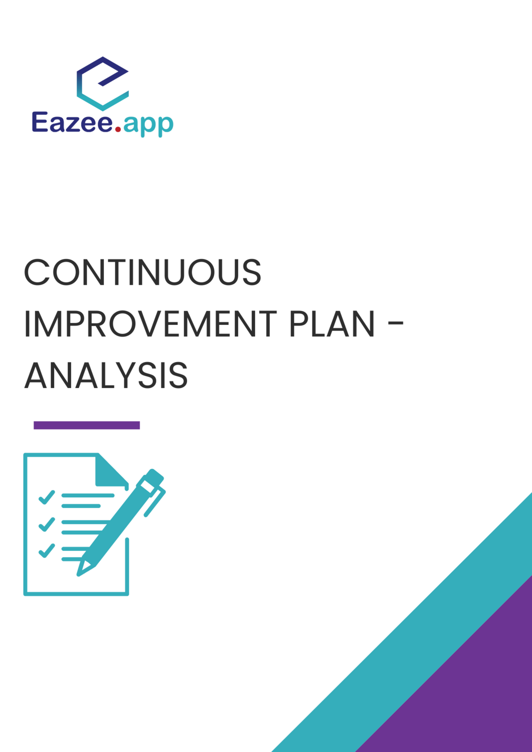 Continuous Improvement Plan - Analysis