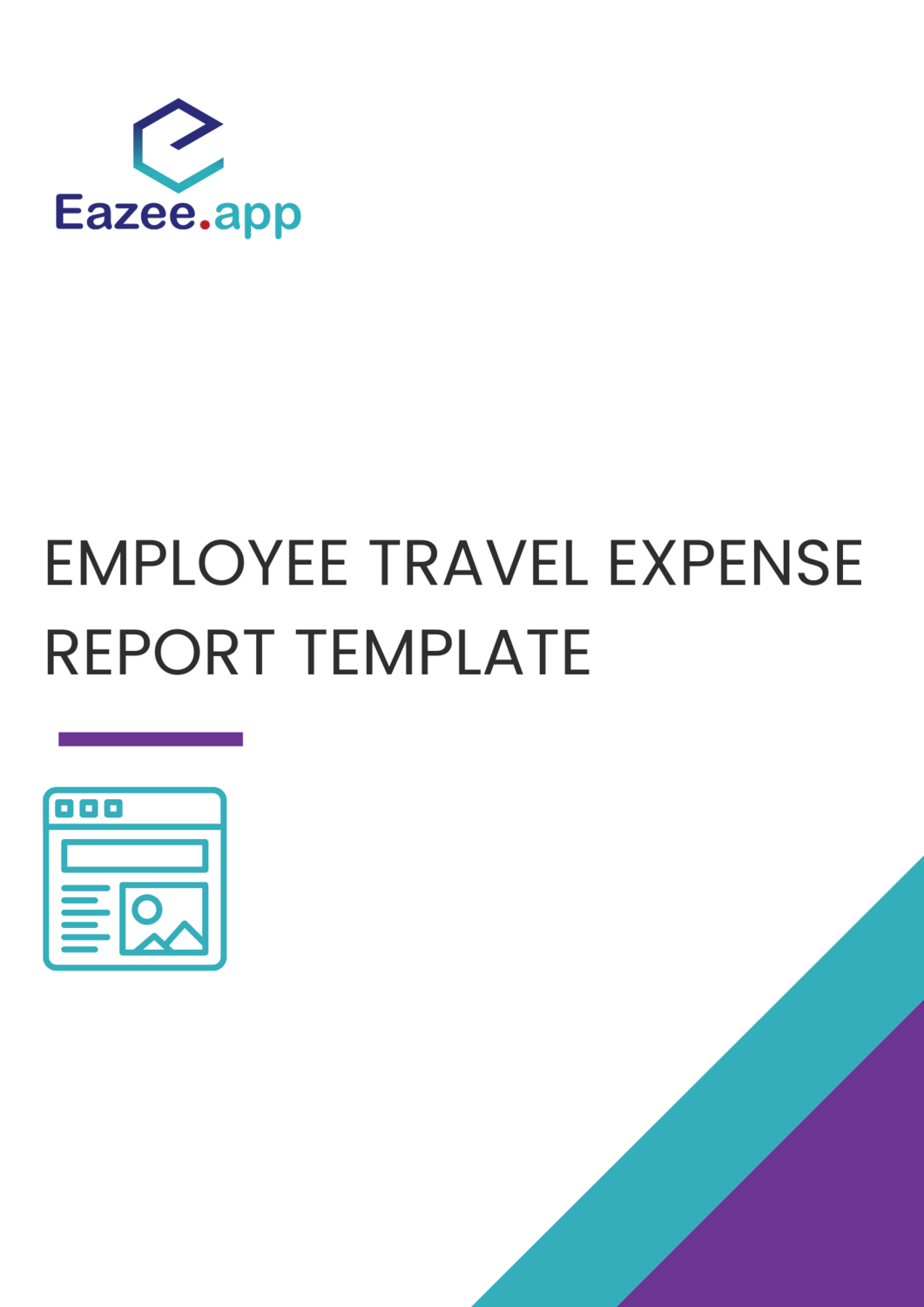 Employee travel expense report template