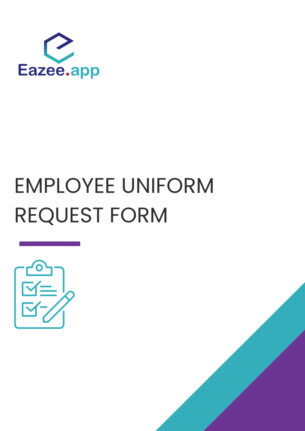 Employee uniform request form