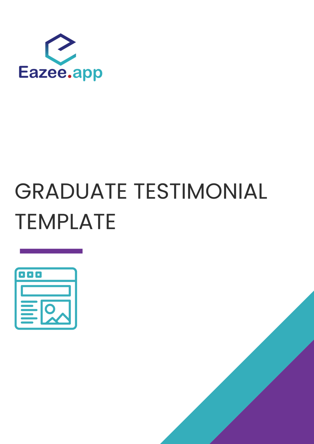 Graduate Testimonial Template