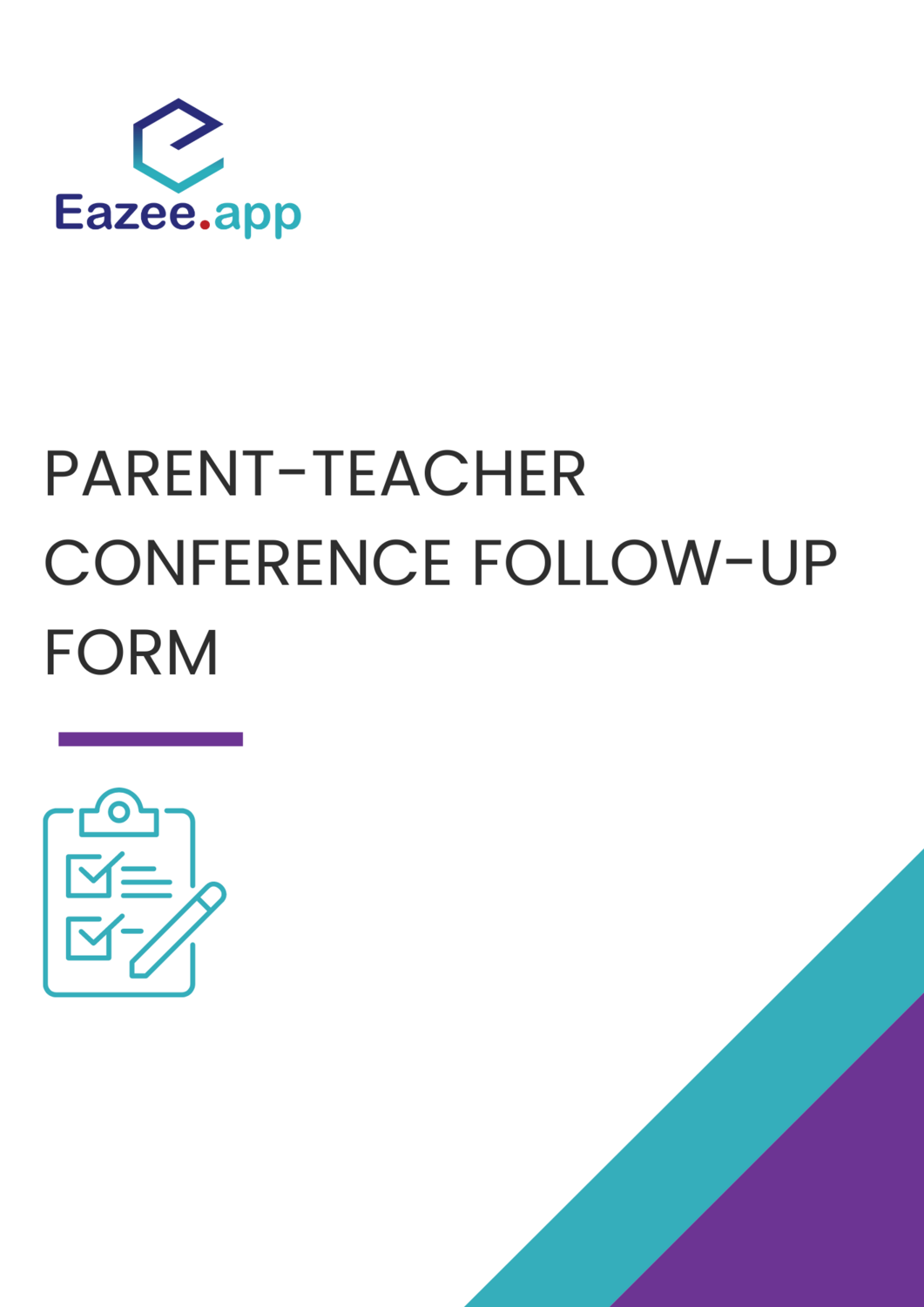 ParentTeacher Conference Followup Form