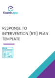 Response to Intervention (RTI) Plan Template