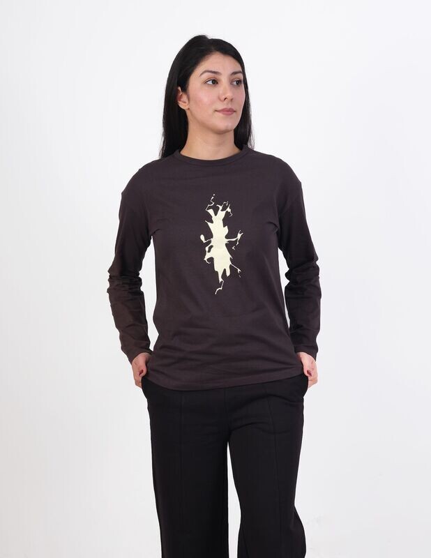 Baskılı Antrasit Tshirt
