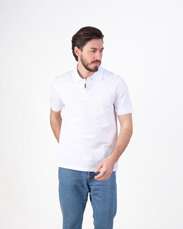 Polo Yaka Beyaz Tshirt