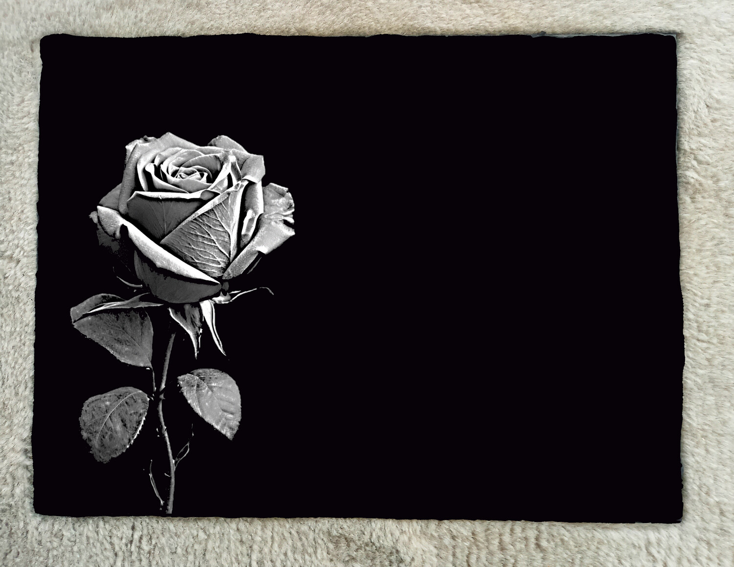 Trauertafel Rose
