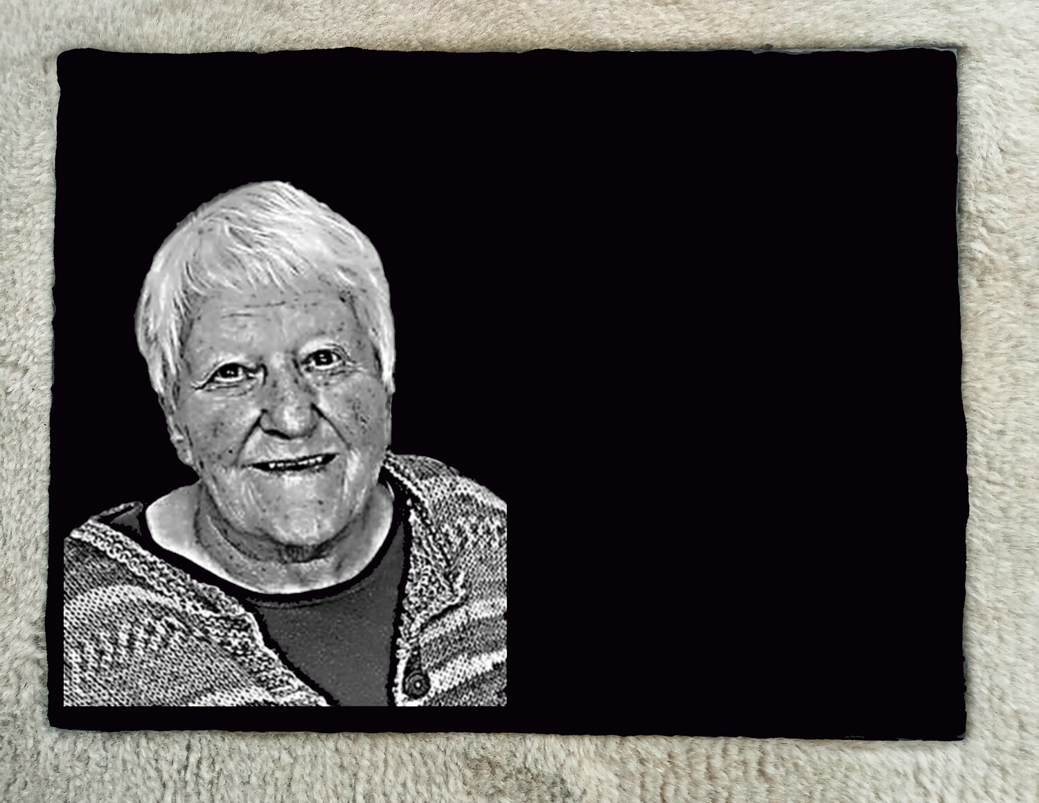 Trauertafel Portrait
