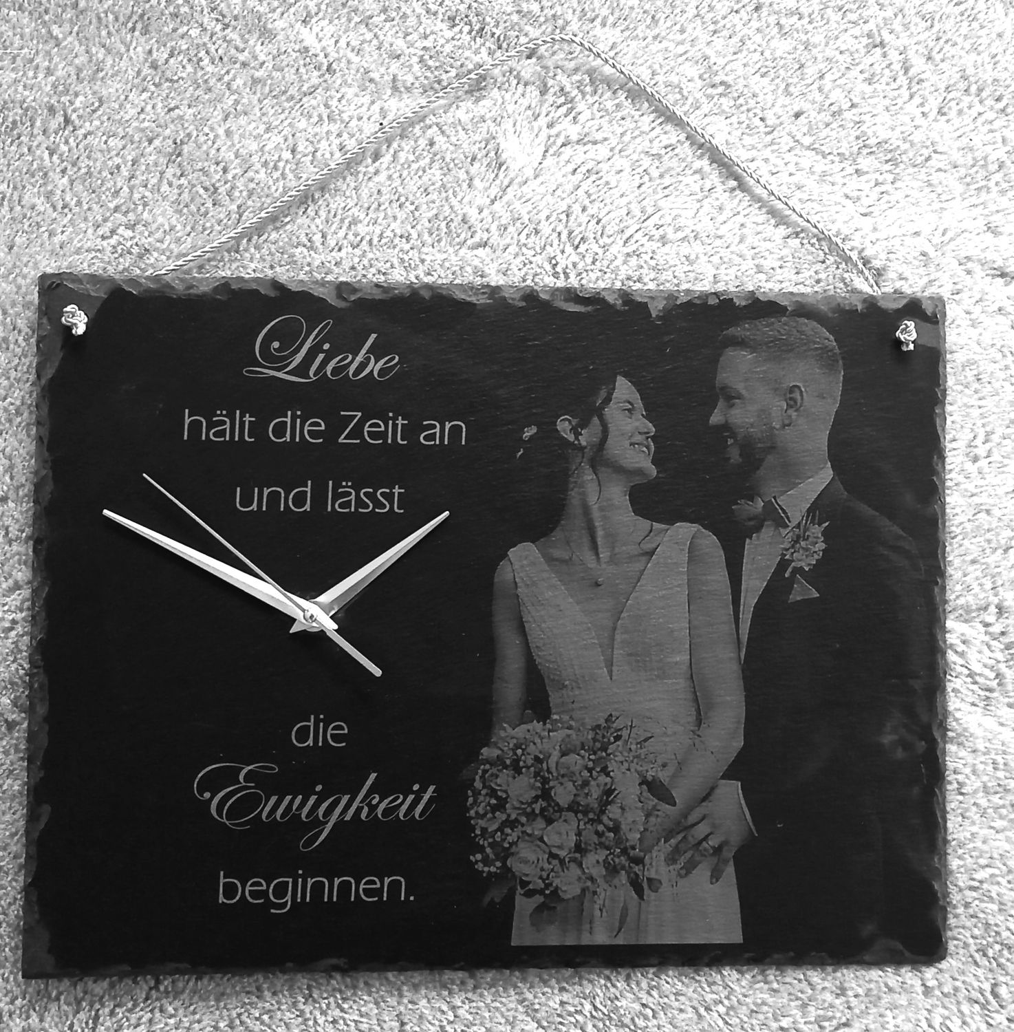 Individualisierte Uhr 40cm x 30cm