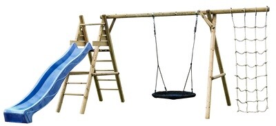 Aire de jeux KALEV 470x200x230 cm en bois traité autoclave vert