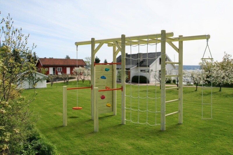 Aire de jeux Merit 352x204x220 cm en bois traité autoclave vert