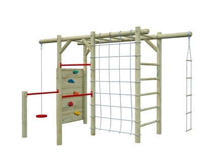 Aire de jeux MERIT 352x204x220 cm en bois traité autoclave vert