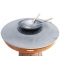Wok avec accessoires de cuisine