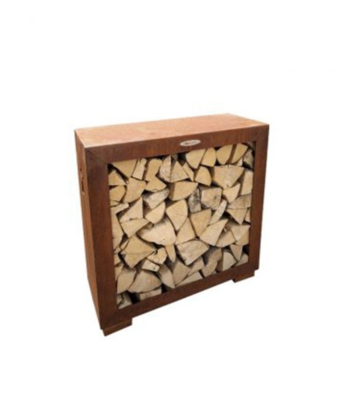 Rangement de bûches "Quadra" 83 x 79 x 39 cm au choix