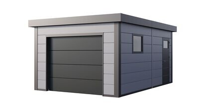Garage en acier Eleganto 3654 de 19,4 m² Telluria