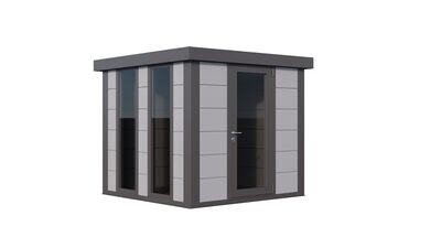 Abri de jardin en acier Luminato 2424 de 5,7 m²