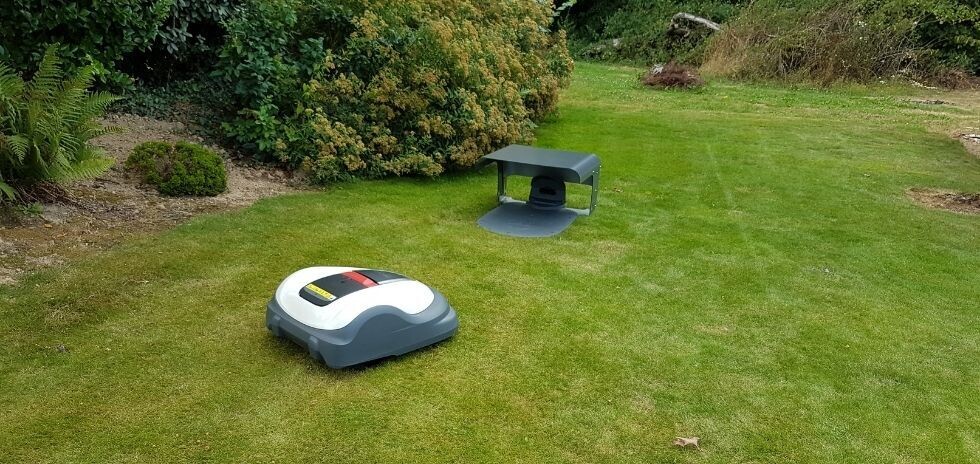 Garage robot tondeuse XL Gris Anthracite