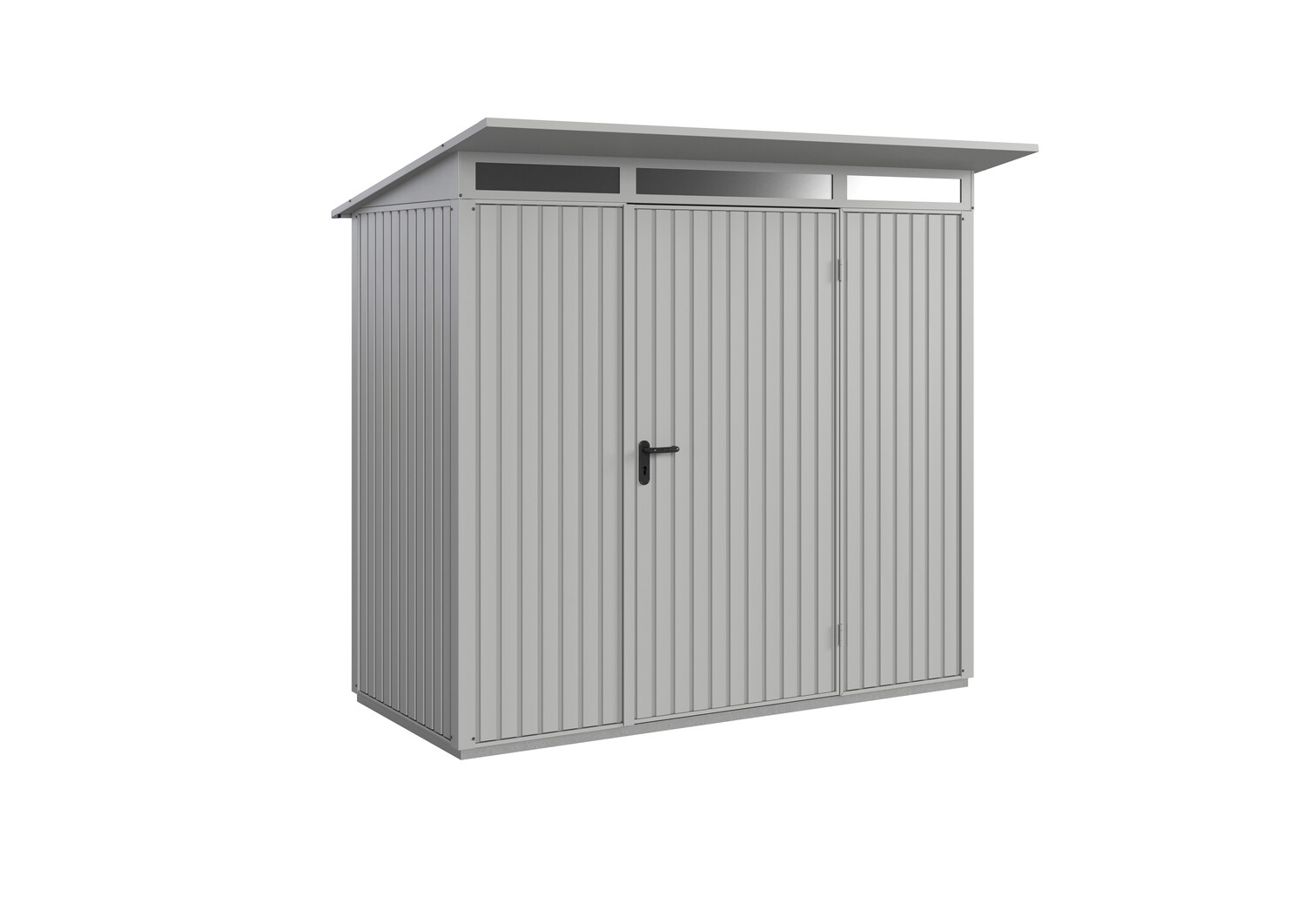Abri de jardin Berry Classic à toit en appentis 3.8 m2 Type 1 en metal avec 1  portillon au 2 portillons