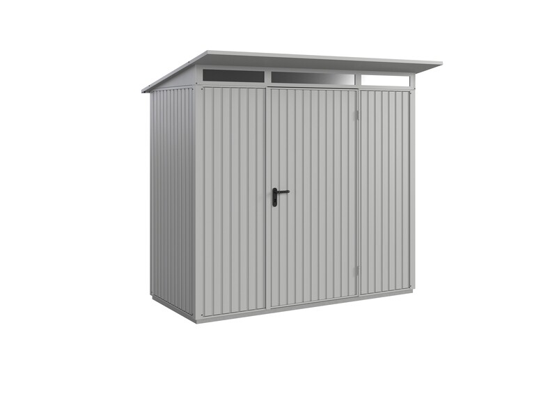 Abri de jardin Berry Classic à toit en appentis 3.8 m2 Type 1 en metal avec 1  portillon au 2 portillons