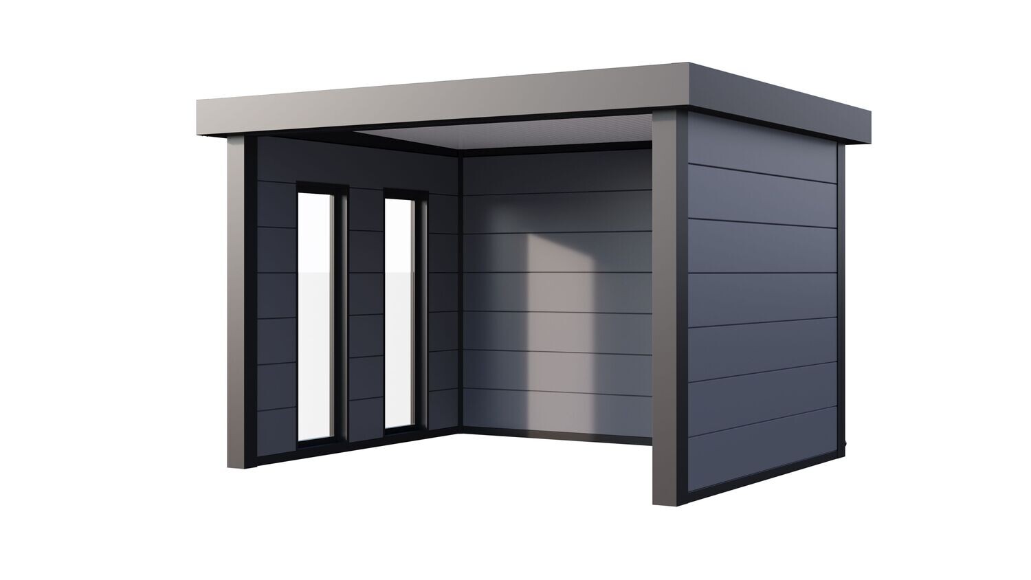 Pavillon de jardin en acier Singolo Telluria 3630 10.7m² au choix