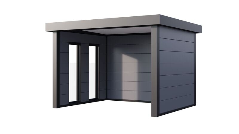 Pavillon de jardin en acier Singolo Telluria 3630 10.7m² au choix