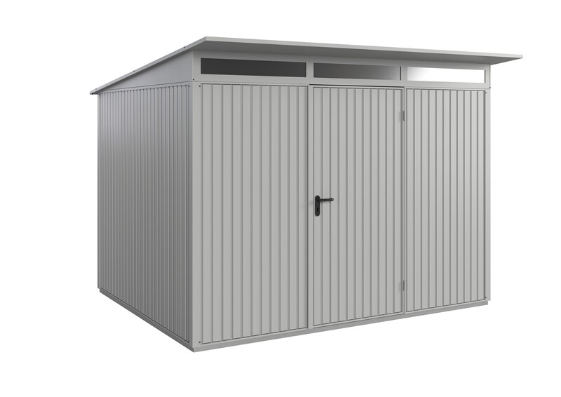 Abri de jardin Berry Classic à toit en appentis 8.9 m2 Type 3 en metal avec 1  portillon au 2 portillons