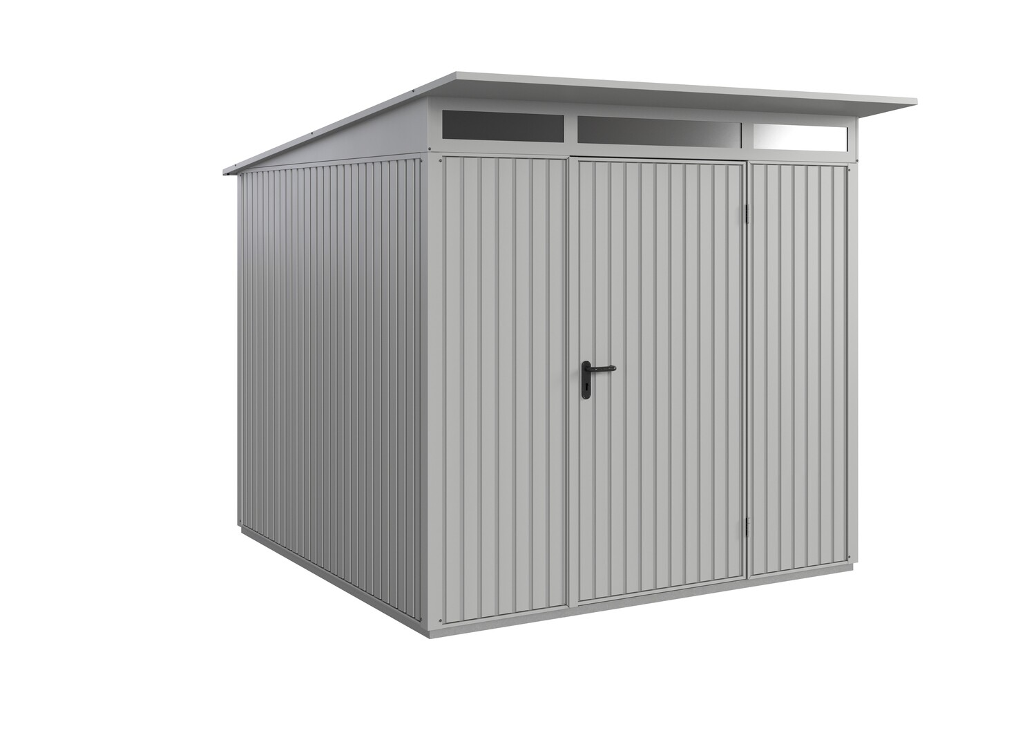 Abri de jardin Berry Classic à toit en appentis 7 m2 Type 2 en metal avec 1  portillon au 2 portillons
