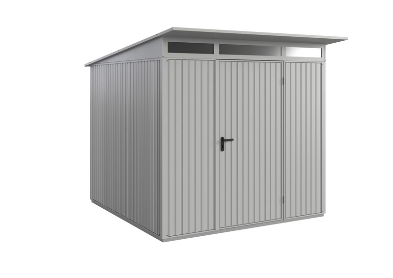 Abri de jardin Berry Classic à toit en appentis 7 m2 Type 2 en metal avec 1  portillon au 2 portillons