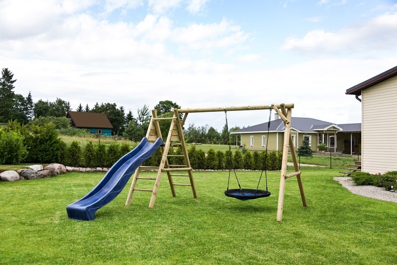 Aire de jeux  Kasper 366x200x230 cm en bois traité autoclave vert