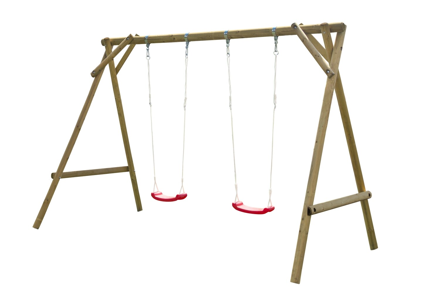 Balançoire Mathias  310x194x230 cm en bois traité autoclave vert