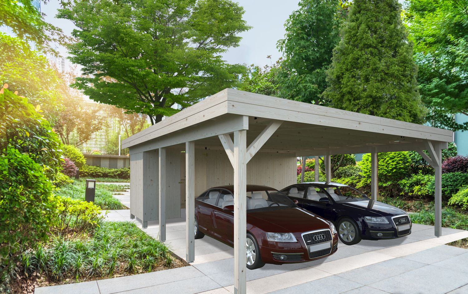 Annexe 10.9 pour Carport Karl 40,6 m2 en bois traité au choix