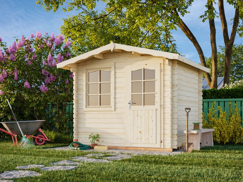 Abri de jardin Emma  4,6 m2 en bois 28 mm au choix