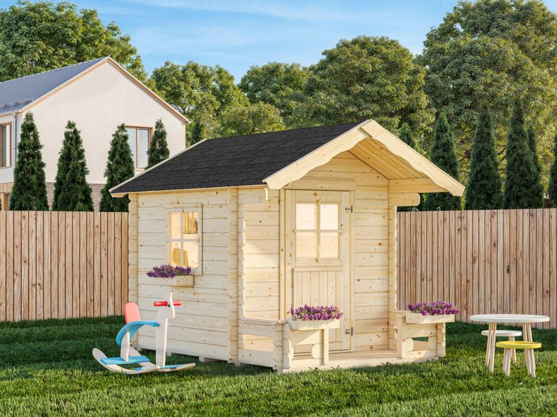 Cabane enfant  en bois KIDS Sam 2,4 m2 Naturel