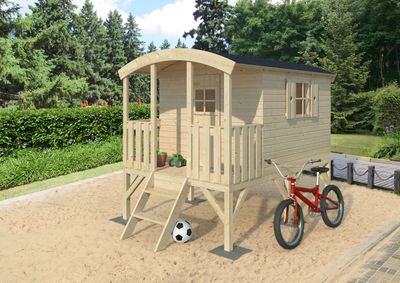 Cabane enfant en bois KIDS Huck 3,3 m2 Naturel