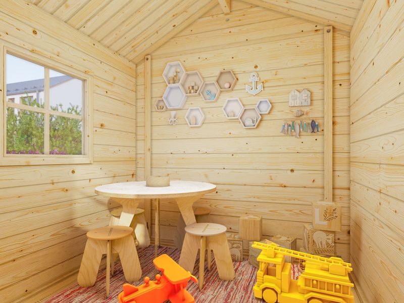 Cabane enfant  en bois KIDS Stina 3,1 m2 Naturel