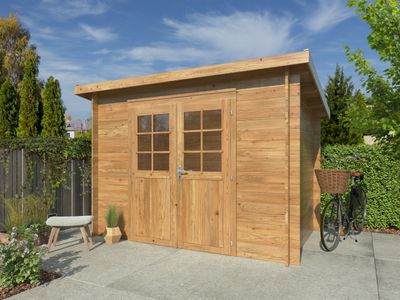 Abri de jardin en bois 28 mm Alice 4,7 m2 Autoclave Marron
