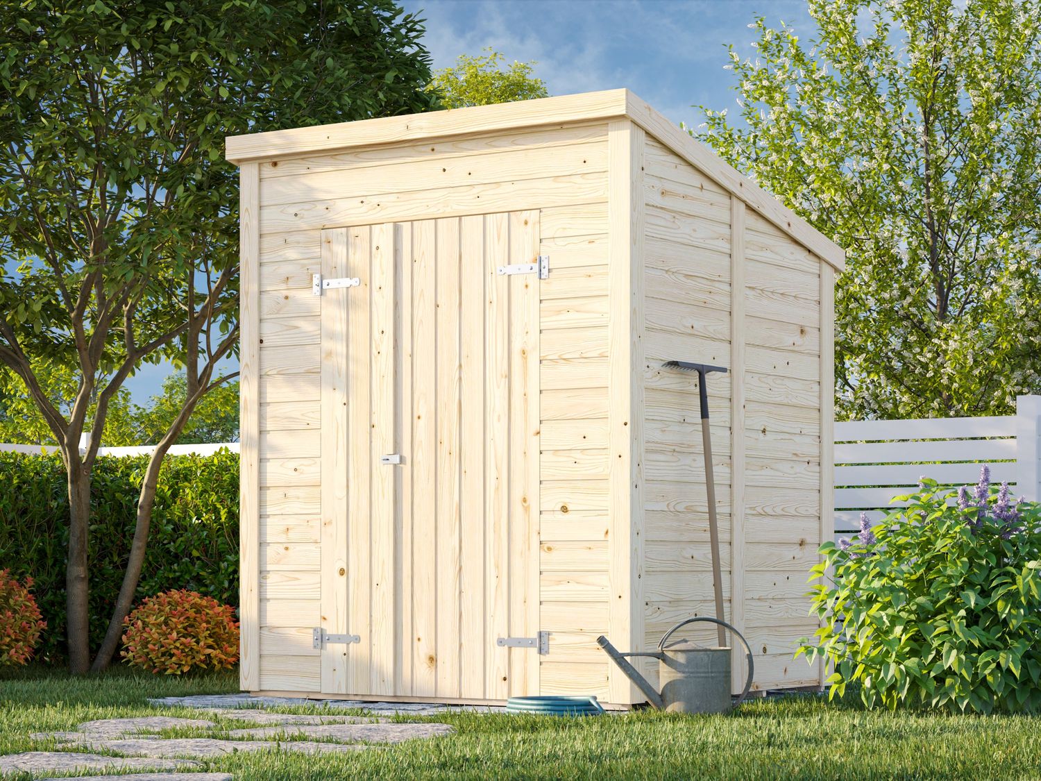 Abri de Rangement toit plat en bois Leif 3,0 m2 au choix