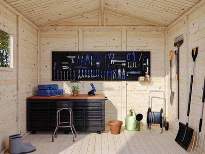 Abri de Rangement deux pentes en bois Dan 4,5 m2