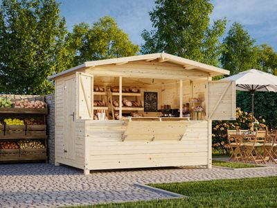 CHALET DE NOËL PLIABLE en bois MARIAN 6,2 m2 au choix