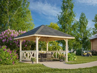 Pavillon Connect Bianca 8,3 m2 SET101 en bois au choix