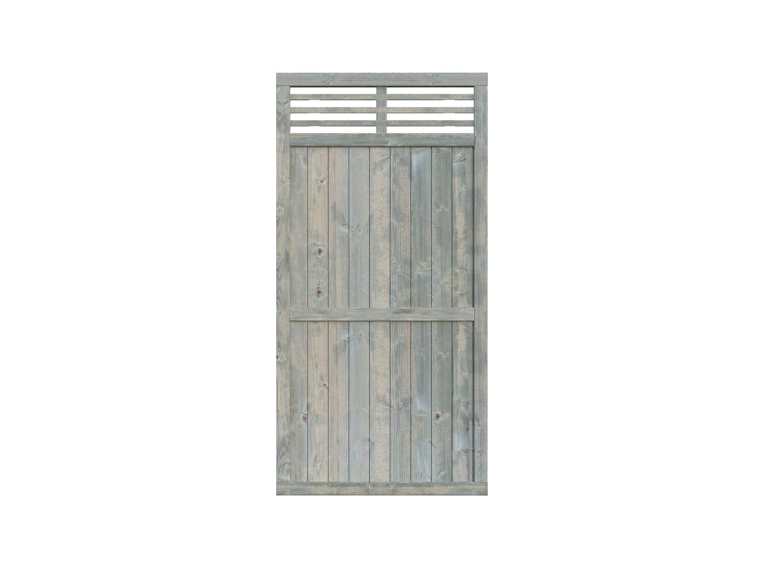 Panneau de clôture Reena 2 en bois 900x1800 traité au choix, Traitement: Traité autoclave Gris