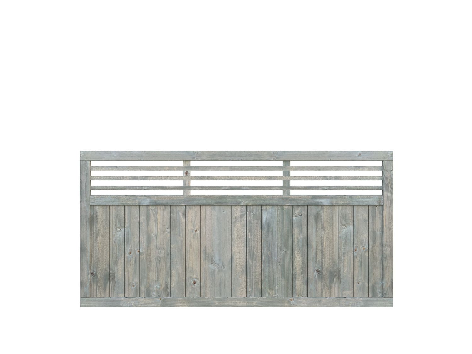 Panneau de clôture Reena 4 en bois 1800x900 traité au choix, Traitement: Traité autoclave Gris