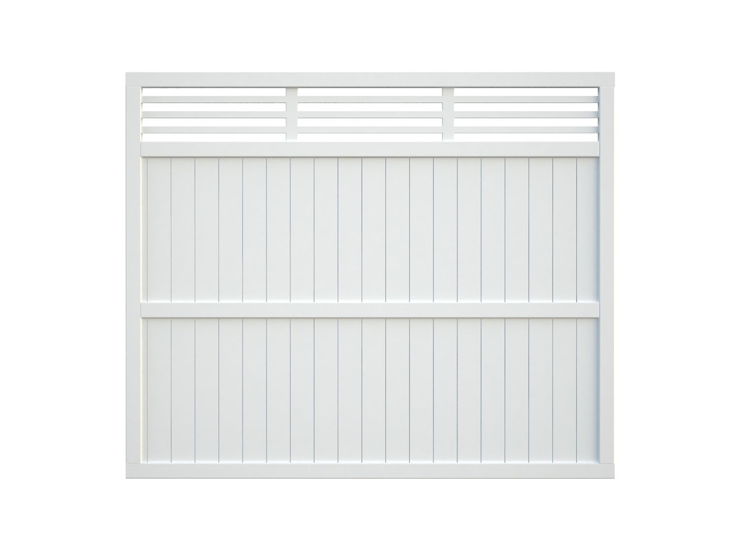 Panneau de clôture Reena 6 en bois 1800x1500 traité blanche